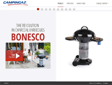 Tablet Screenshot of campingaz-bonesco.com